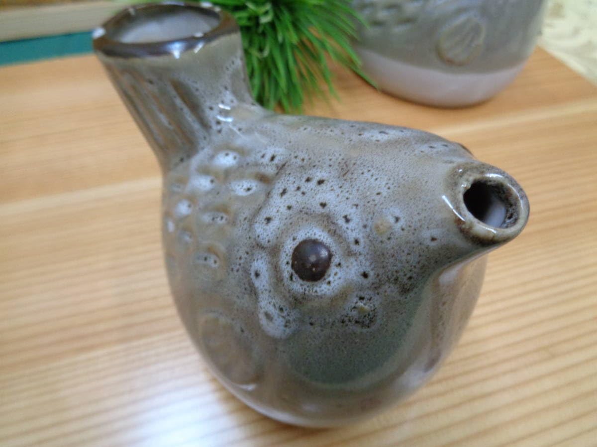 Amazon.co.jp: 和風陶器 フグ型徳利＆お猪口 : ホーム＆キッチン