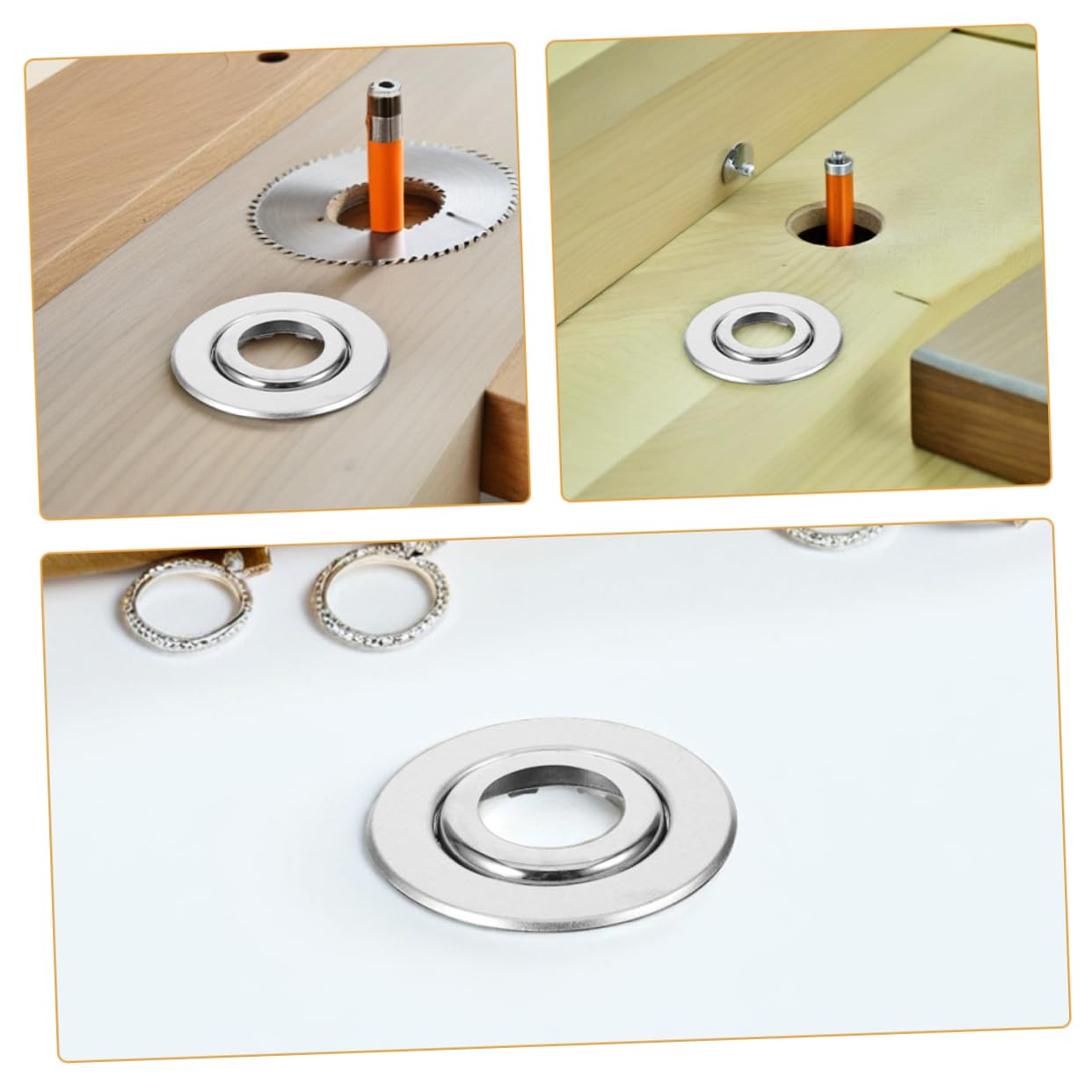 Cabilock Lot de 20 Caches pour Gicleurs d'Incendie en Acier Inoxydable Rosaces Décoratives 6 Pouces Couvercles Esthétiques pour Plafond Jupe de Gicleur d'Incendie Installation Facile
