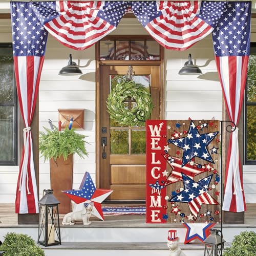 Avoincolorlifepatriotic4thofjulygardenflag12x18inchdoublesidedoutsideamericanstarsandstripeswelcomeyardoutdoordecoration Urban Country Home Decor Avoin colorlife patriotic 4th of july garden flag 12×18 inch double sided outside american stars and stripes welcome yard outdoor decoration urban country home decor