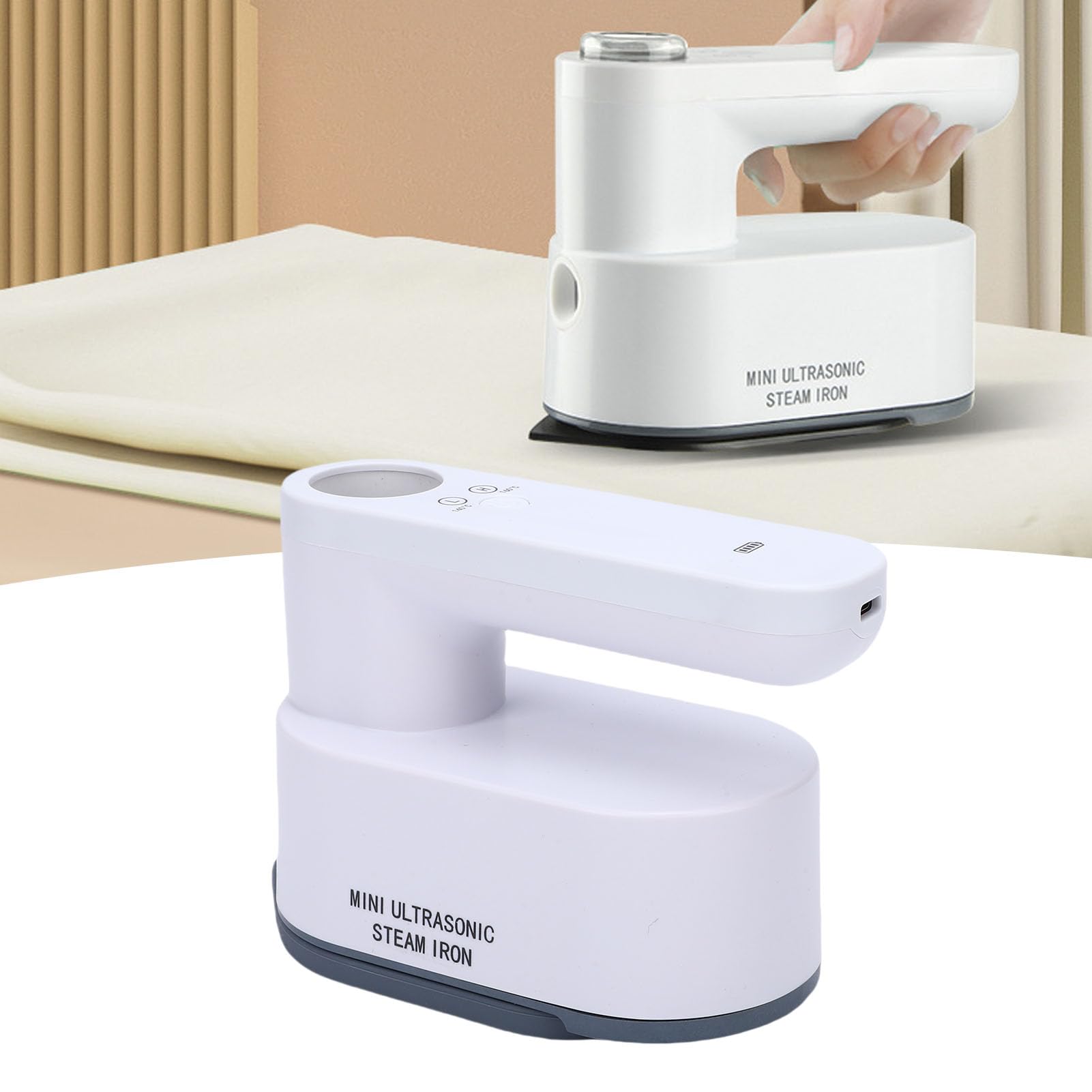 Plancha Eléctrica de Mano, Mini Plancha Eléctrica Portátil de Mano, Máquina de Planchar a Inalámbrica, Plancha de Mano para Viajes, Plancha de Inalámbrica, Máquina de Planchar