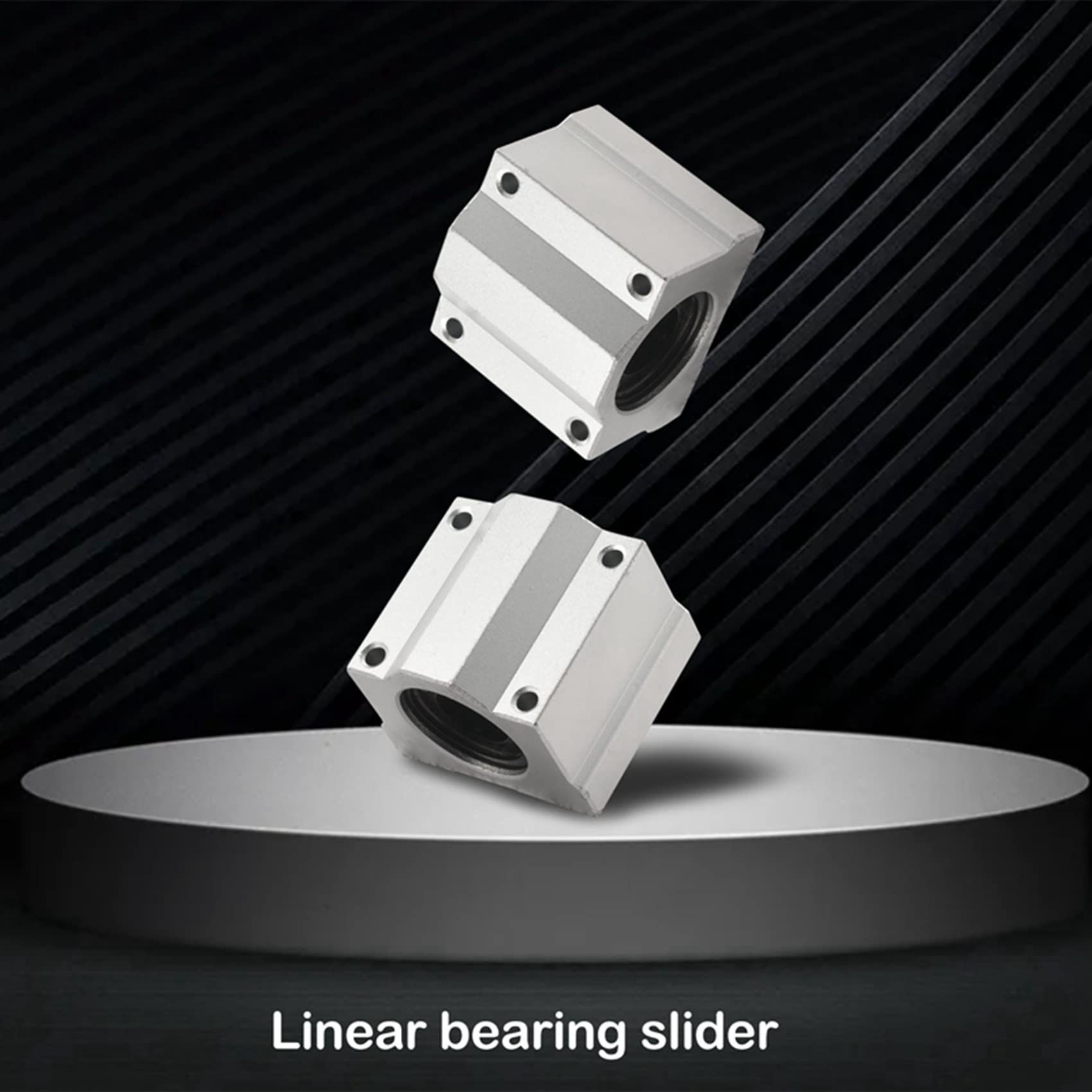 UrbanNest UnitéS de Bloc de GlissièRe à Roulement à Billes LinéAire, DiamèTre D'AléSage de 16 Mm (Paquet de 4 SCS16UU)