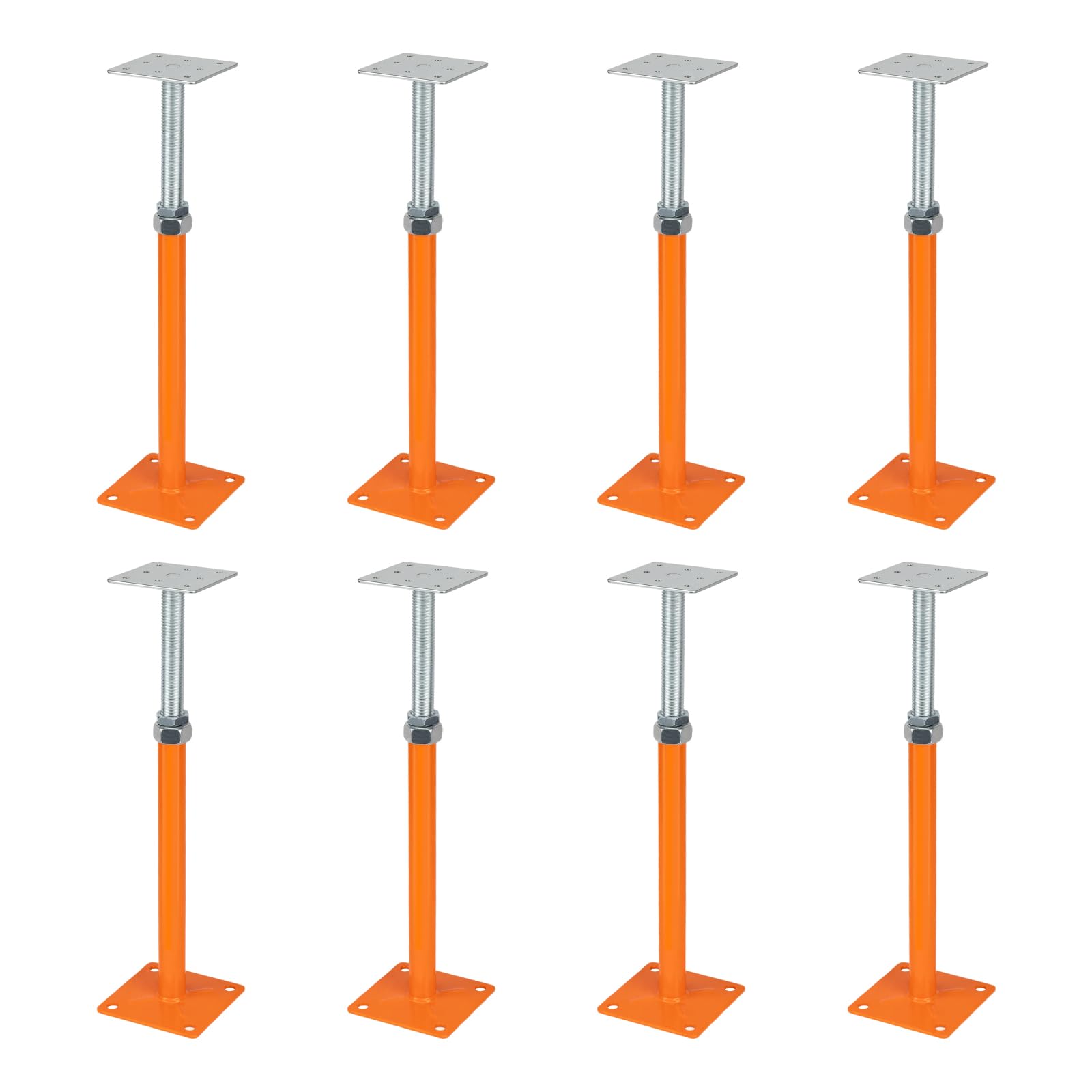 Hauswagenheber zum Nivellieren Wagenheber für Häuser Verstellbarer Stützbalken Kellerheber Boden Wagenheber 8-teiliges Set, Höhenbereich von 28 bis 40,6 cm, Maximale Tragkraft 4 Tonnen