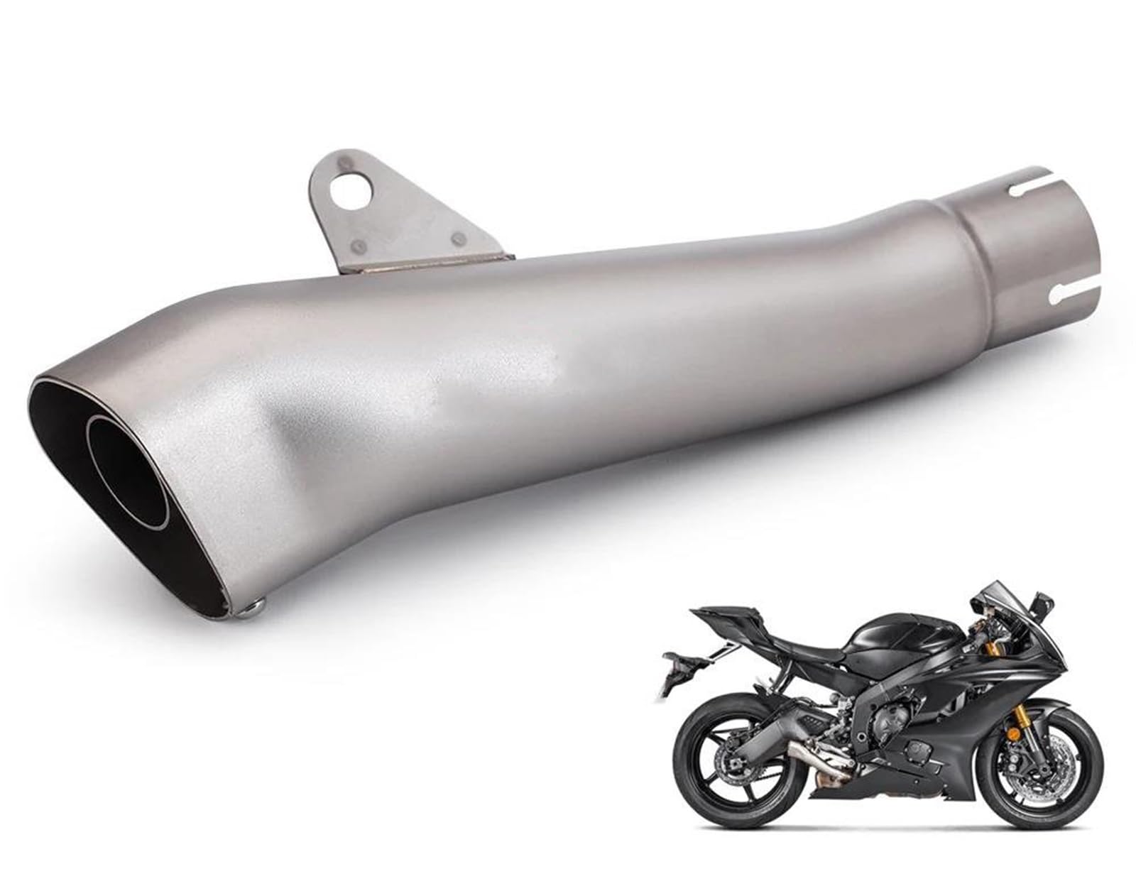Tubo De Escape Modificado Para Motocicleta, Piezas Enlace Medio Para Silenciador Para Yamaha R6 YZF-R6 YZF 2006 2007 2008-2020 Piezas de montaje