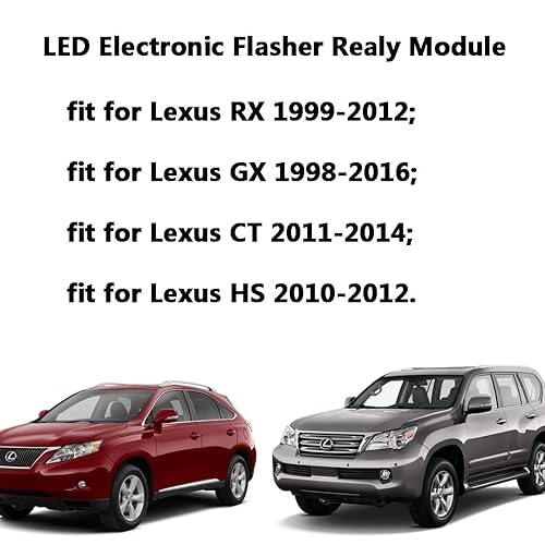 Miniatura 3 de 81980-53010 Conjunto de relé LED para Lexus Scion Pontiac Select Modelos de señal de giro y advertencia de peligro, Stop Hyper Flash, 8 pines 12V,