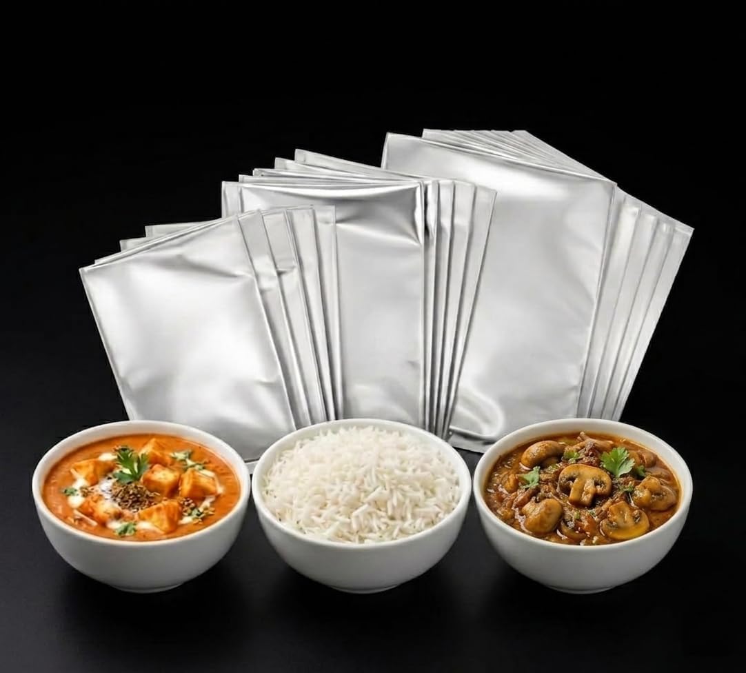 7x9 Aluminium Silver Pouches | Heat Resistant | Microwave & Boil-in-Bag Safe | Extended Shelf Life | Eco-Friendly | Safe Packing | Double-Sealed-image-22