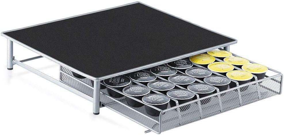 Coffee Pod Holders Cup Table Stand with Drawer Organizer Desk Home office Clip Use Drink Party Kitchen Storage Tea Display Multiple Hook Pod 36