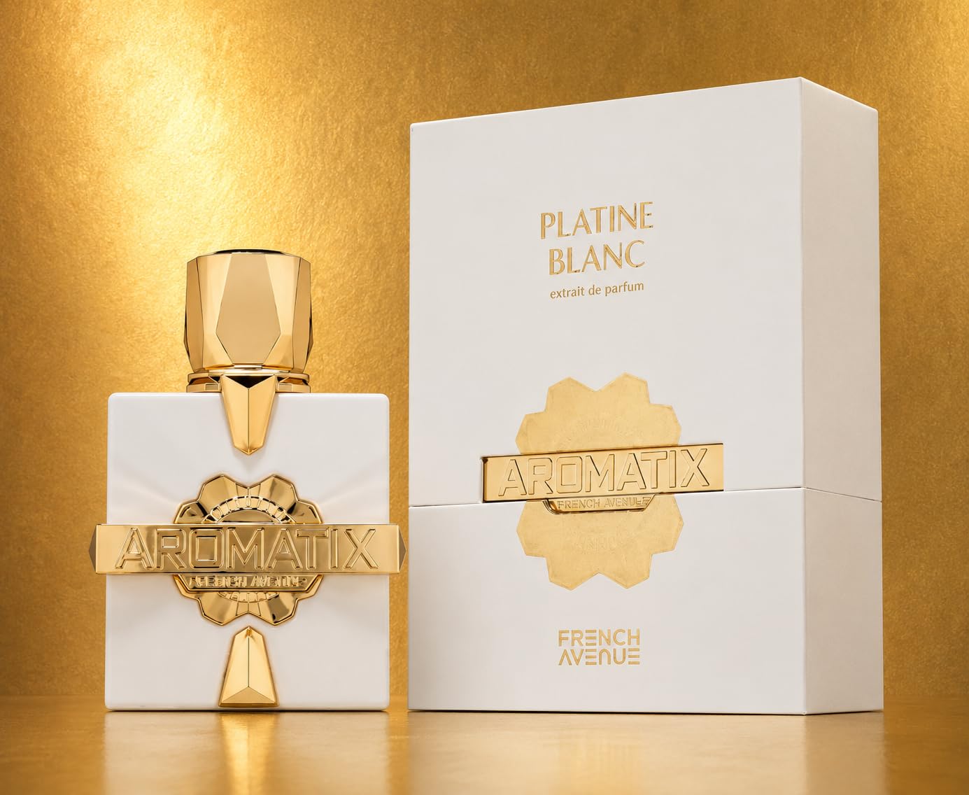 Aromatix Platine Blanc eau de parfum unisex profumo arabo da 100 ml + campioncino in omaggio da borsetta da 5ml
