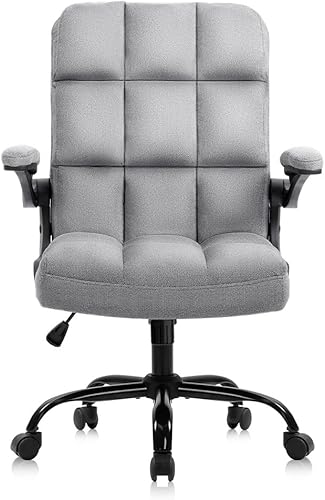 GHDXJX - Sillas de oficina, sillón de computadora, silla de escritorio de tela con respaldo alto para dormitorio (color E, tamaño 1)