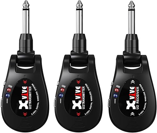 Xvive U2 Dual Transmitter Sistema de Guitarra Digital Inalámbrico - Negro