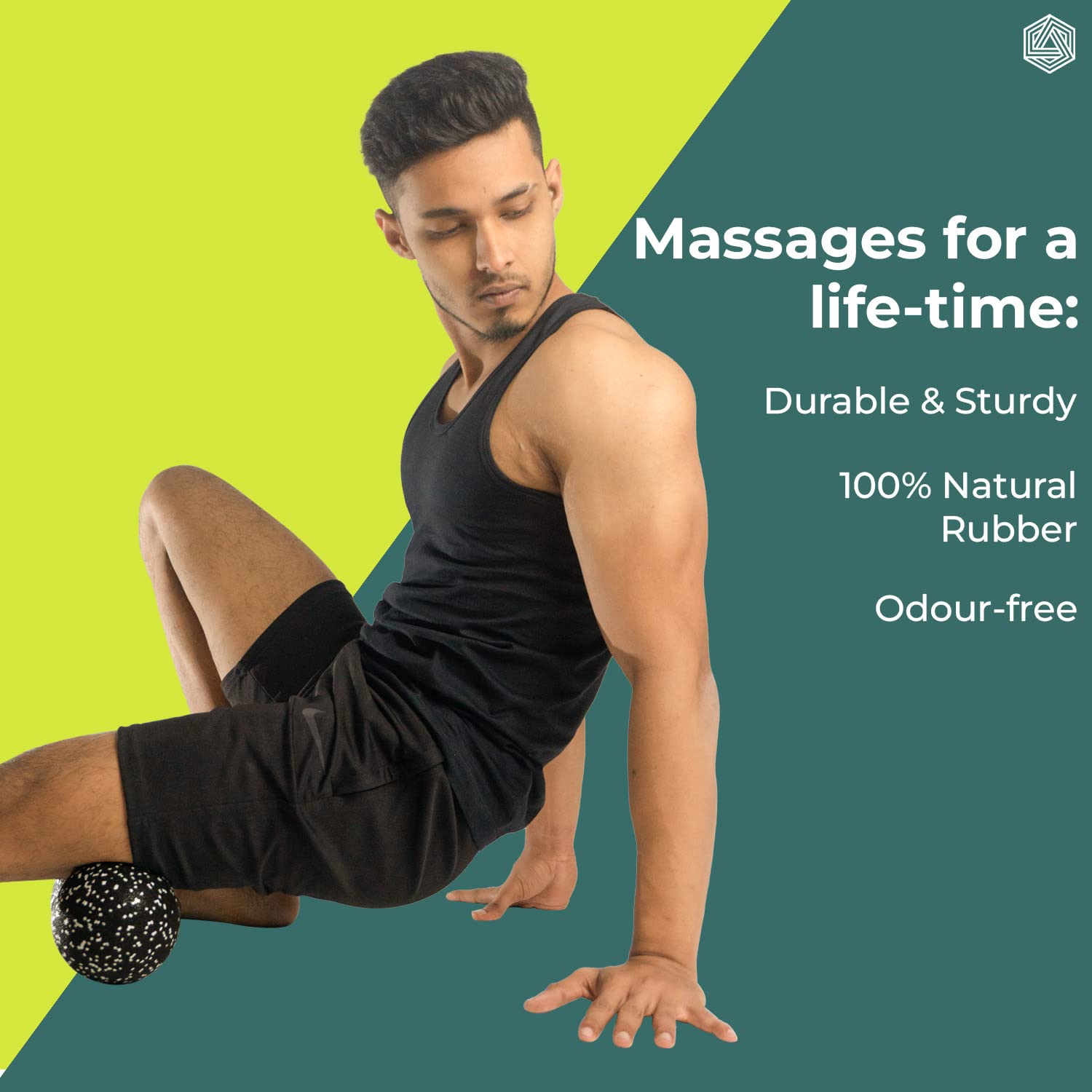 Boldfit Peanut Massage Ball for Physiotherapy Peanut Ball Massage Roller for Pain Relief Full Body Acupressure Ball for Foot, Hand, Back Tissue Massage Lacrosse Ball Massage for Recovery 4