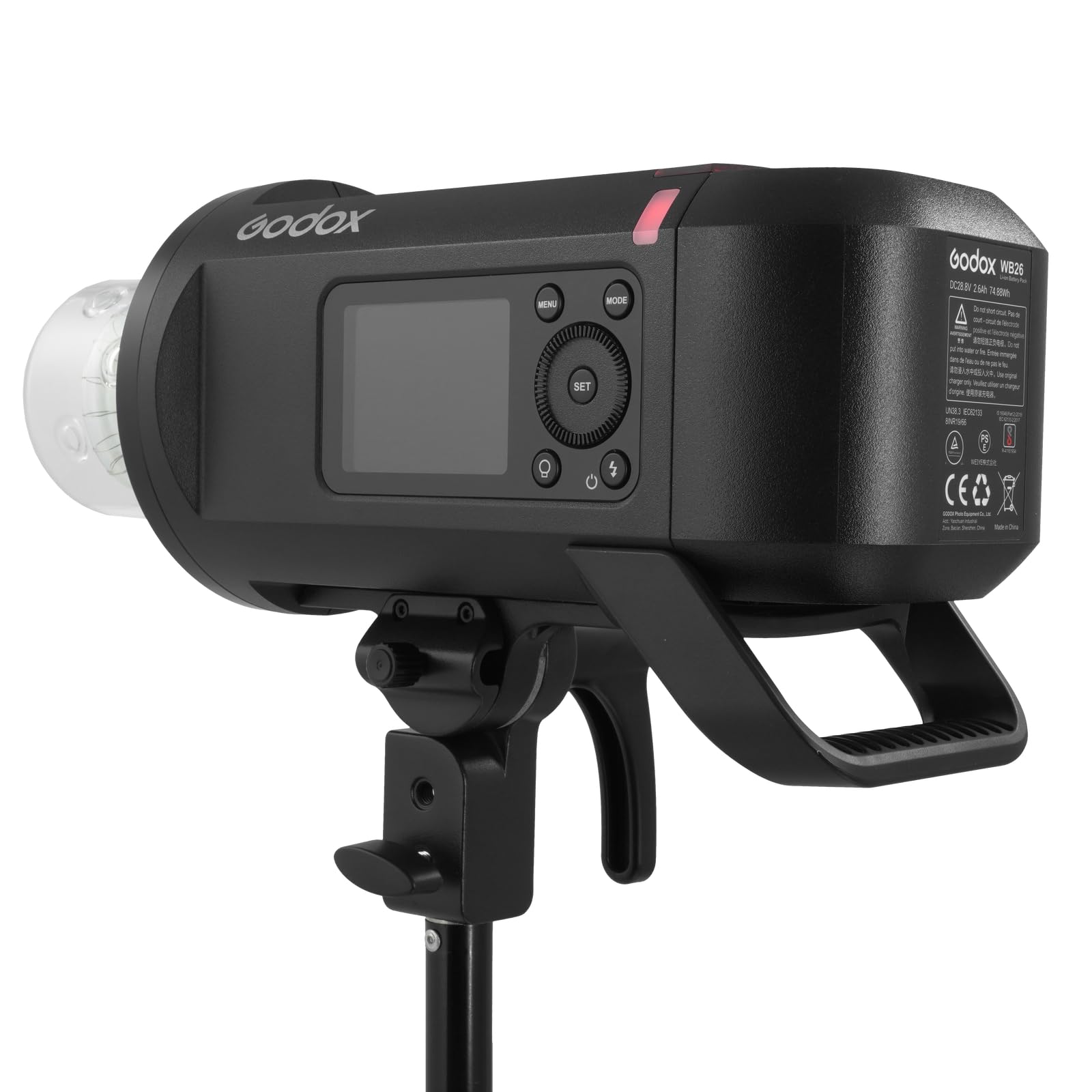 Godox AD600Pro II 600W Flash al Aire Libre, 40w luz de Estilo, 28.8V 2600mAh Batería, 0.01s - 0.9s Tiempo de Ciclo, 360 Flash de Potencia Completa, 5800 ± 200k CCT(AD600Pro Actualizada Versión)