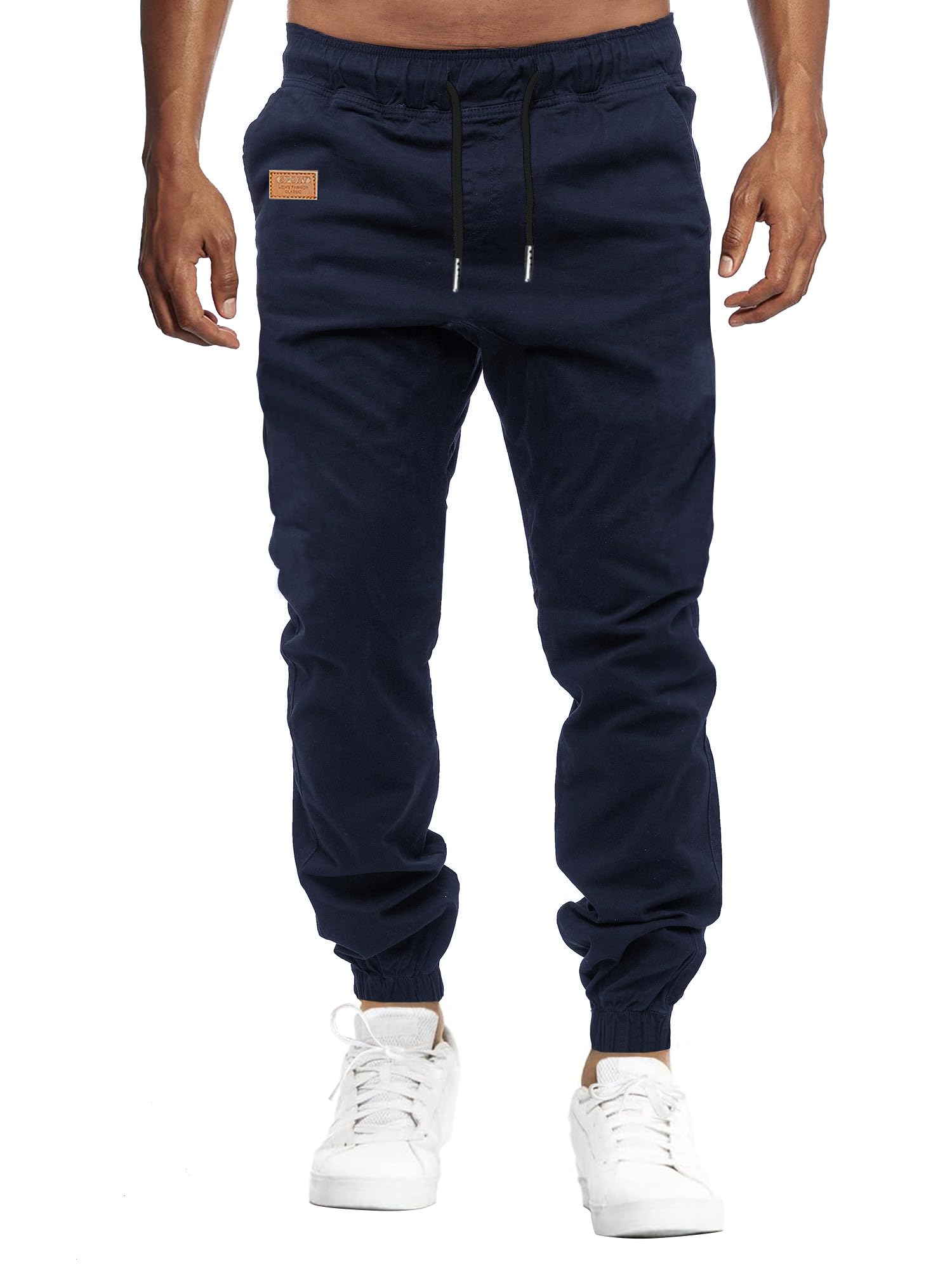 VMSUCIJ Pantaloni Jogging Uomo Pantaloni Casual Cotone Pantaloni Sportivi con Elastico in Vita con Tasche S-XXL