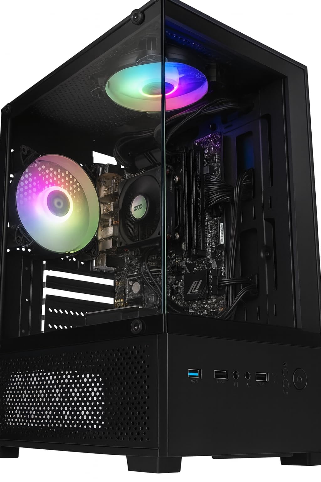 .ES PC'S GAMING MC-SE2 2025 – Ordenador Sobremesa Gaming | AMD Ryzen 3 3200G, 8GB RAM DDR4, SSD 500GB, WiFi AC Dual, Windows 11 Original