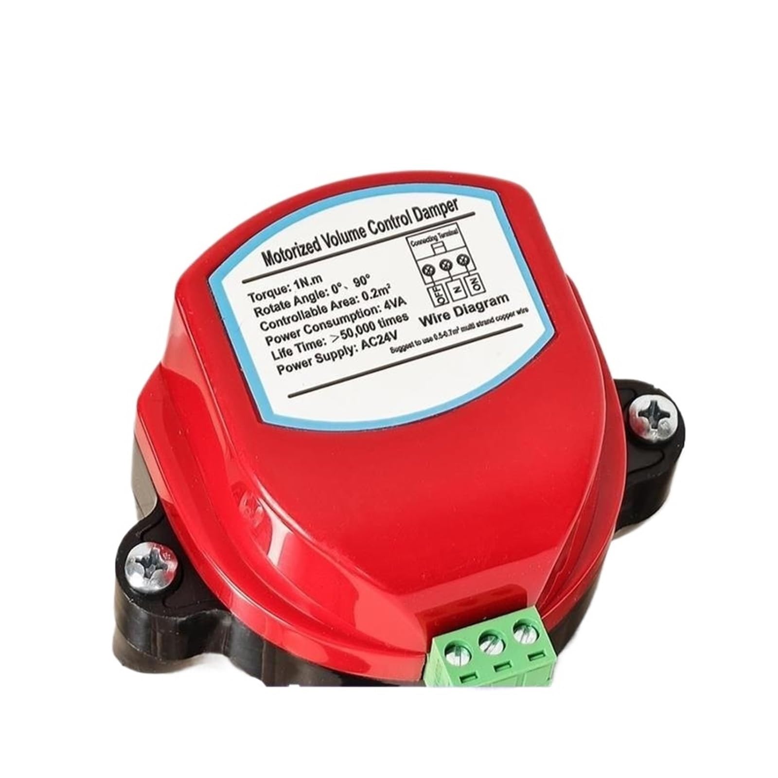 Wind Valve Driver, Wind Valve Driver Motorized Duct Damper 4 inches Backdraft Airflow Control Stainless Steel