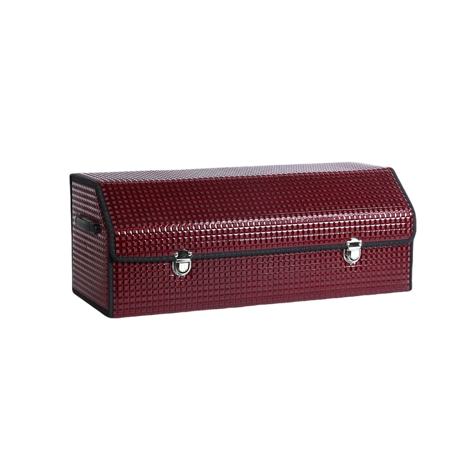 Dfrywdgsey Red Trunk Organizer For Suv | Car Leather Storage Box | Extra Large(Red)