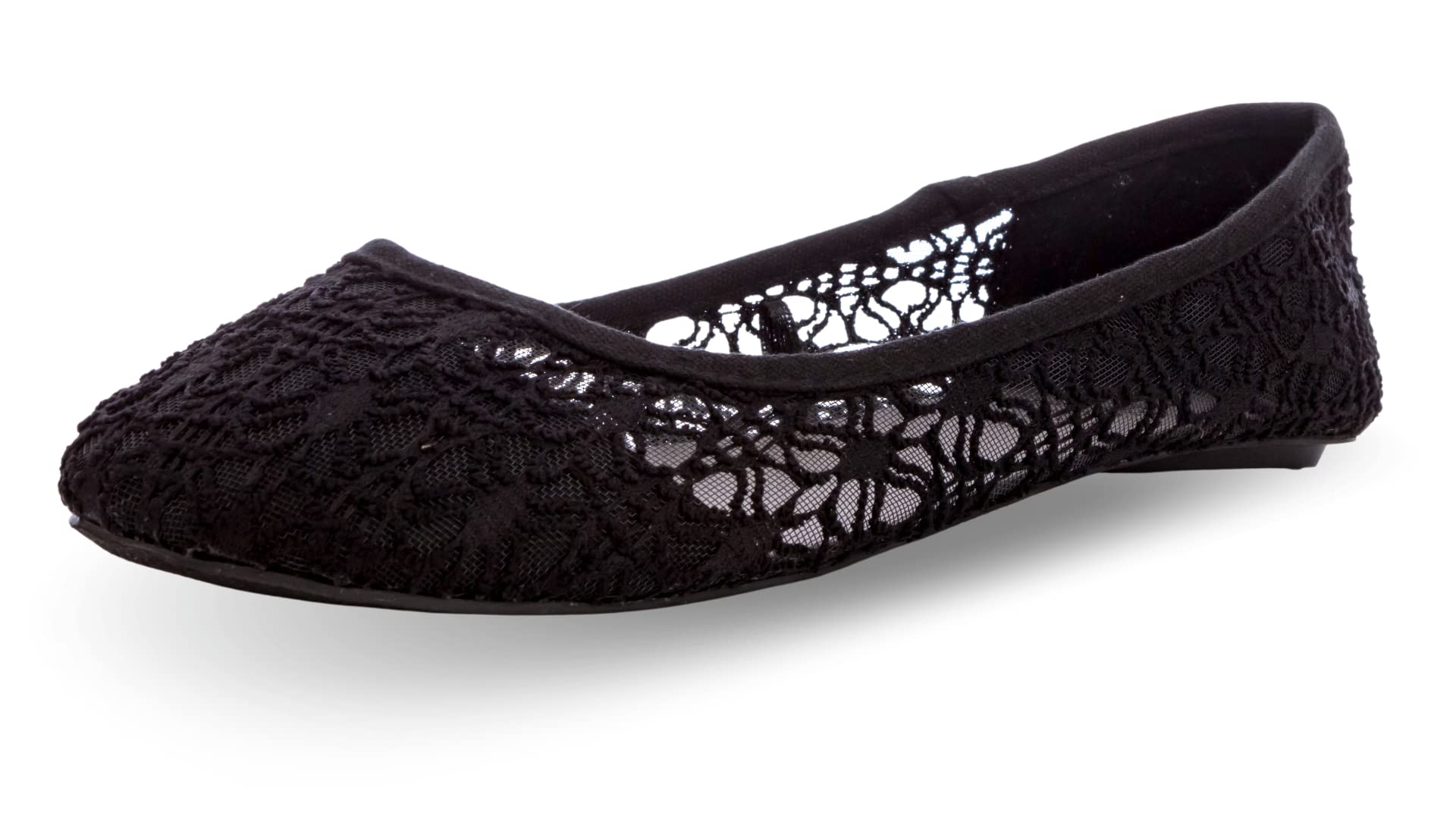 Charles AlbertWomen's Breathable Crochet Lace Ballet Flat