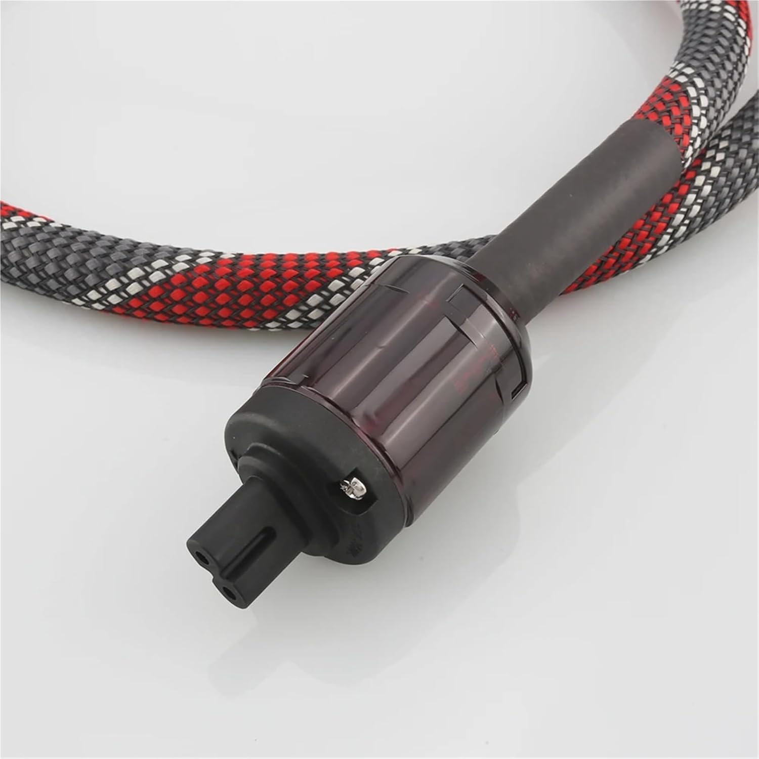 HiFi Audio Pure Copper Multi-Conductor UK Power C7 IEC Cable Audiphile Power Cord for Audio Equipment AC IEC Cable(0.5m)