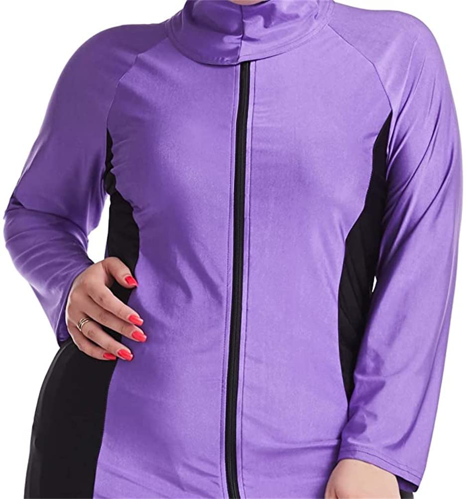 Costumi da Bagno Musulmani per Le Donne Costumi da Bagno modesti Burkini islamici a Maniche Lunghe