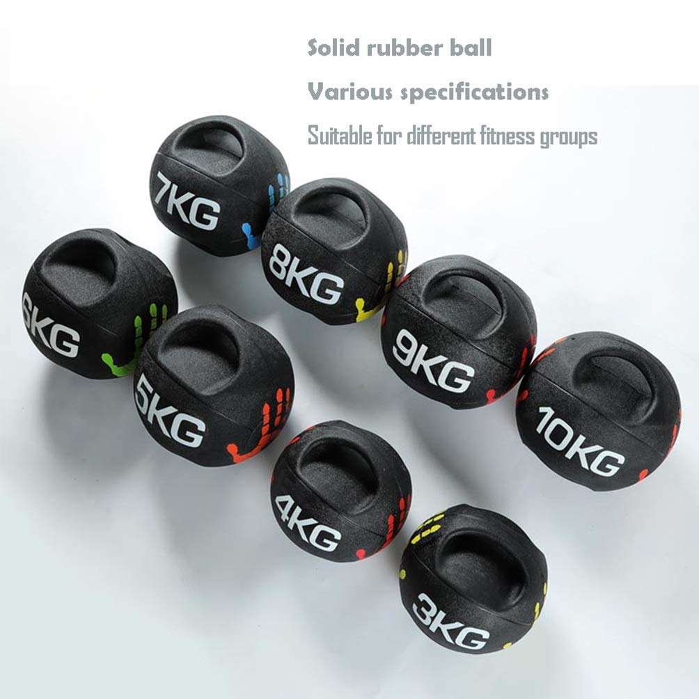 Medizinbälle Binaural Medizinball, Gummi Fitness Training Festball, Startseite Männliche Und Weibliche Core Training Wurftraining, 3KG/4KG/5KG/6KG/7KG/8KG/9KG/10KG (Size : 8kg/17.6kg)