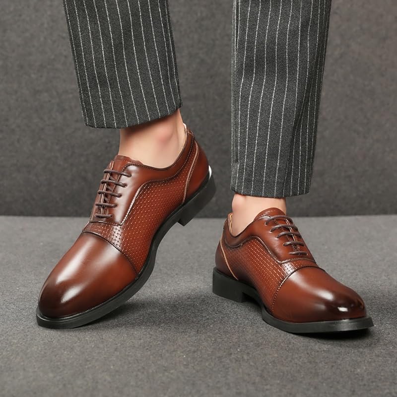 Men's Lightweight Formal Shoes Vegan Leather Dress Shoes Men's Professional Oxfords3