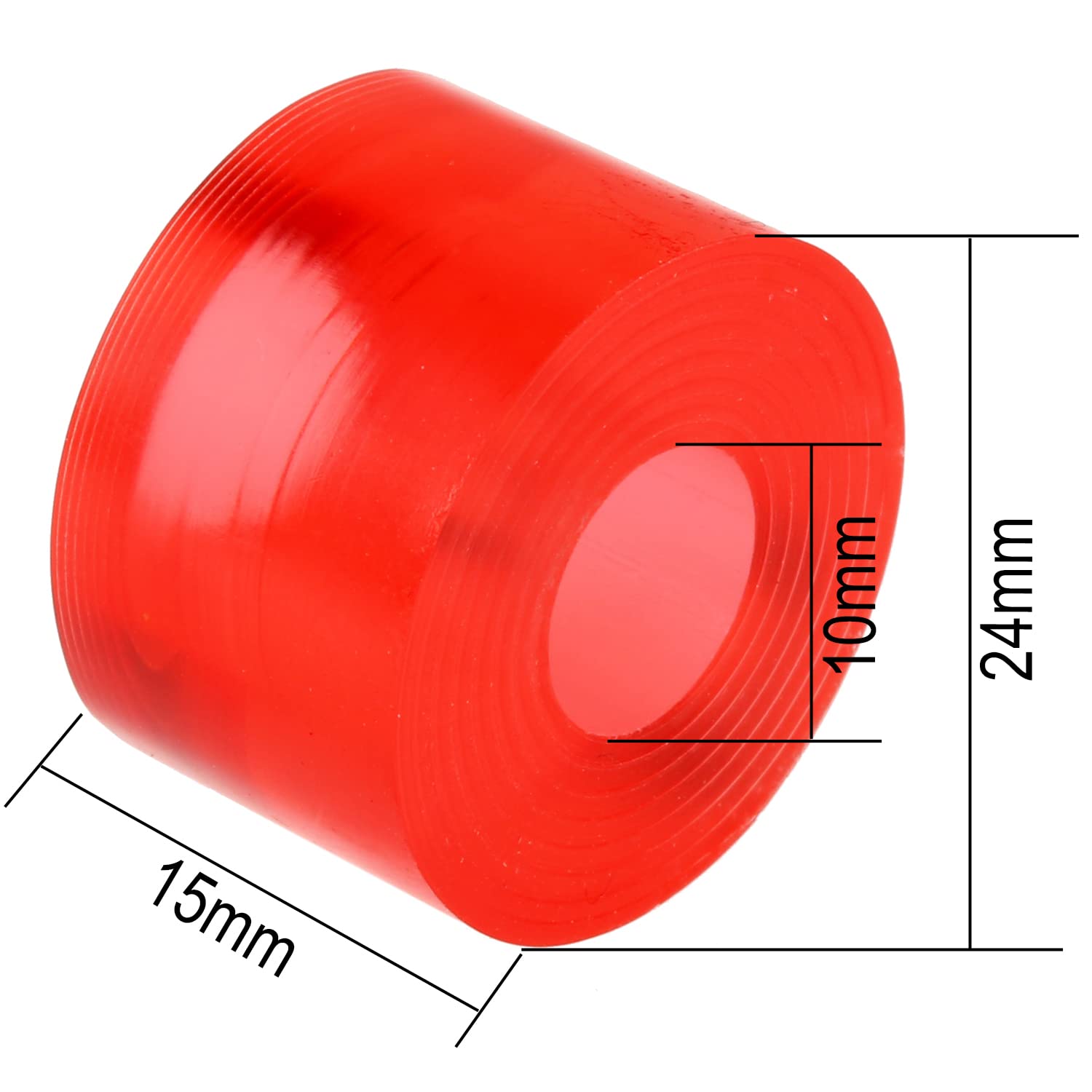 FunTomia Caoutchouc de direction pour longboard, skateboard ou mini board (Bushings) pour deux axes