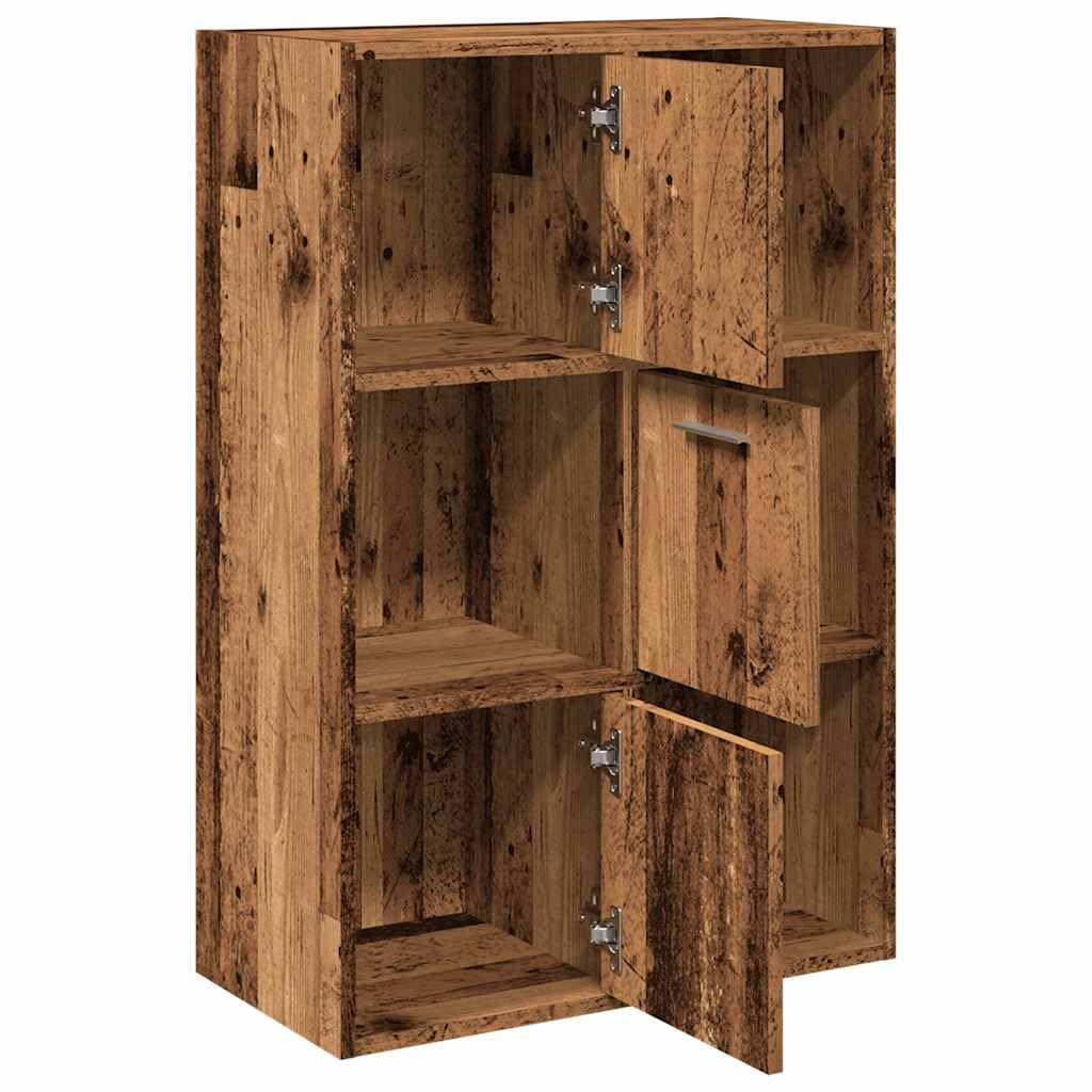 Generisch Bücherschrank Altholz-Optik 60,5x30x90 cm Holzwerkstoff,Möbel,Regalsysteme,Bücherregale Bücherschränke-855970