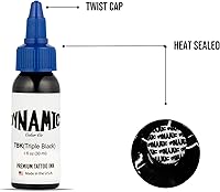 Vista 4 de Dynamic Color Co Botella de tinta negra triple 1oz