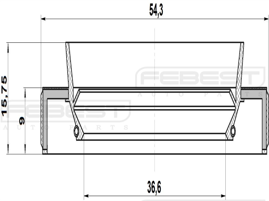 Amazon.com: 9031138072 - Oil Seal (Axle Case) (38X54X9X15.8) For  