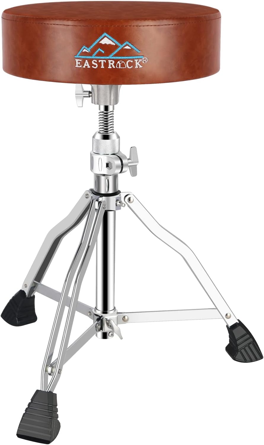EASTROCK Drum Throne Drum Chair Drum Stool Seat Adjustable Height