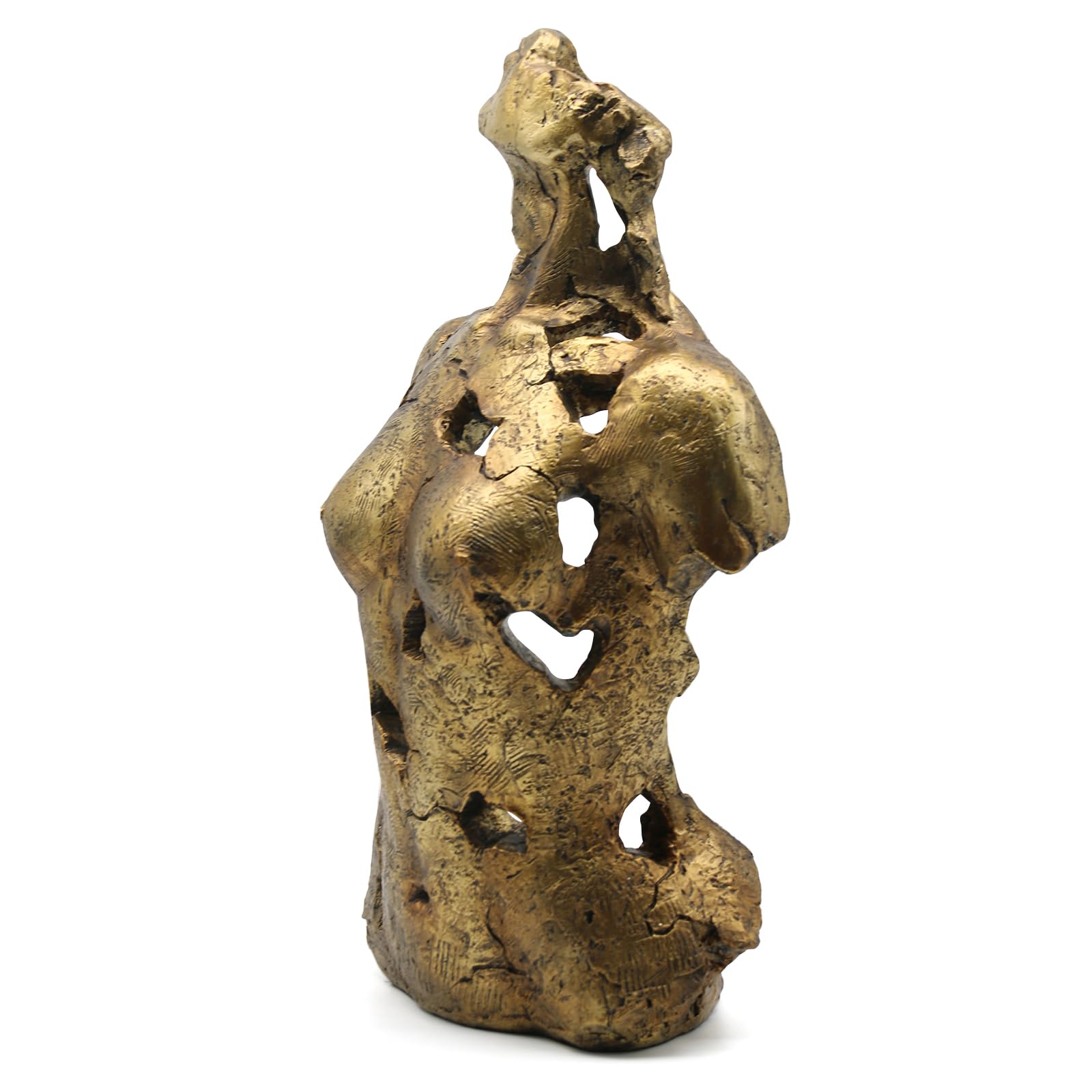 Lukitas Statue Abstraite de Buste féminin et Sculpture, Figurine de Femme, décoration Artistique, Ornement esthétique pour Bureau, Salon, Chambre à Coucher, doré, résine de 40,6 cm