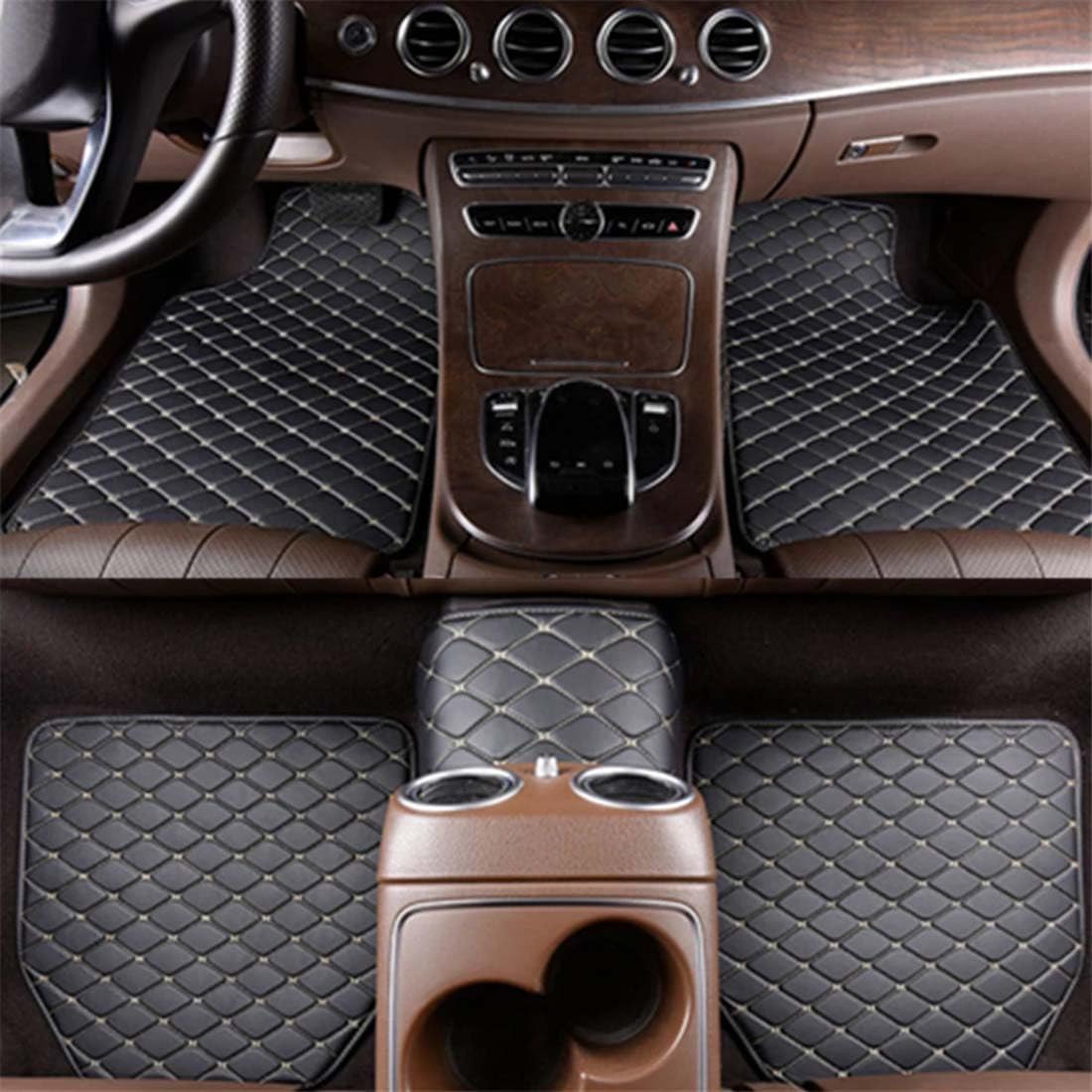 NIKTVEZ Car Mats, for Audi A6 2018-2024 Non-Slip Floor Mat Heavy Duty Car Floor Mat for Cars Water Proof & Easy To Clean,B