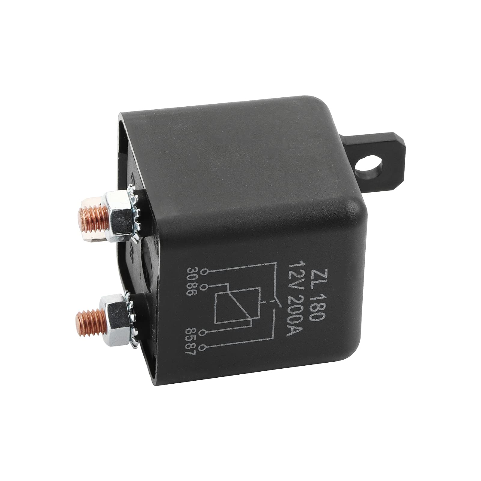 4-pins Startrelais, 12V 200a Normaal Open Heavy Duty AAN