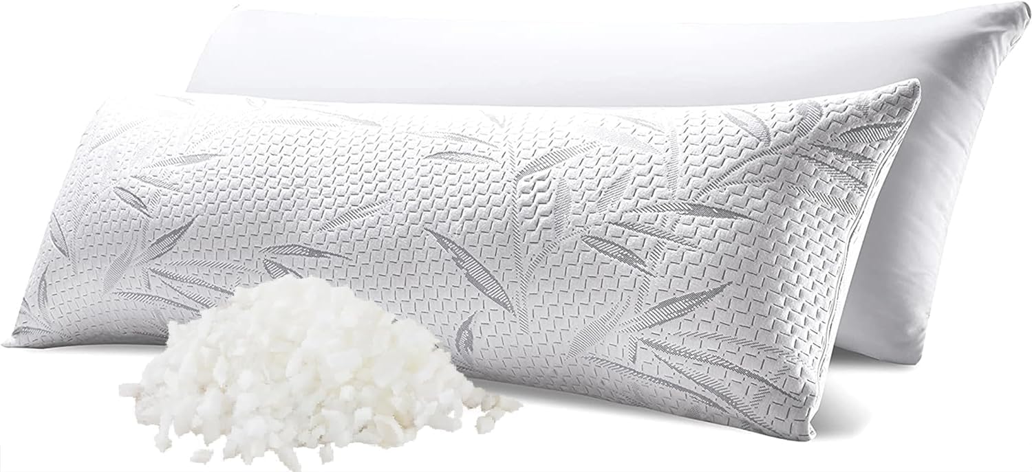 Amazon.com: WhatsBedding Memory Foam Body Pillow for Adults with