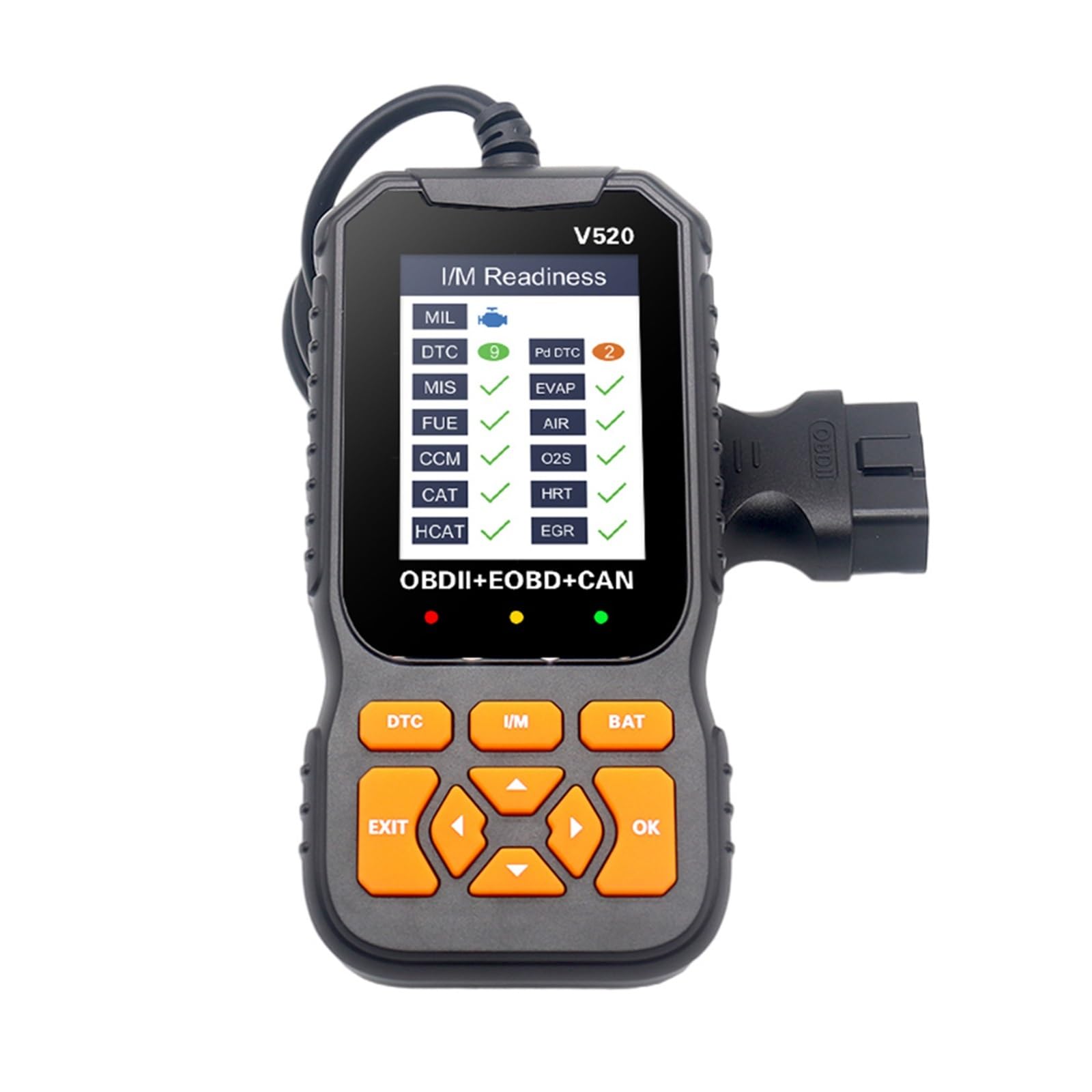 V520 Car Full OBD2/EOBD Scanner Sprawdź system silnika samochodowego Narzędzia diagnostyczne samochodowe Profesjonalny czytnik kodów samochodowych