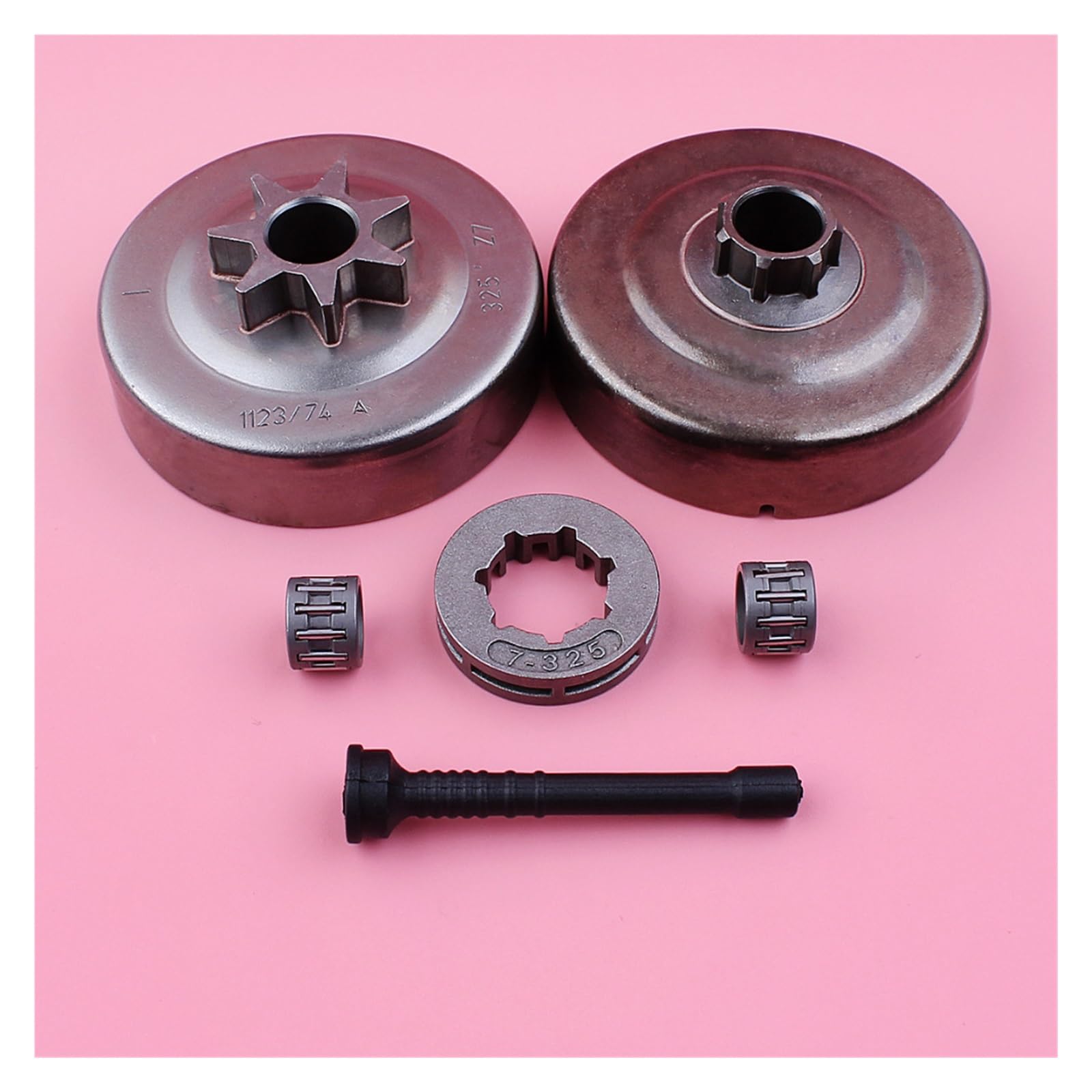 Tambor de Embrague. 325, 7 Dientes for Stihl MS250 MS230 MS210 025 023 021, Repuesto de Motosierra. 325 "7 Dientes ID 17mm, piñón, llanta, Manguera de Aceite