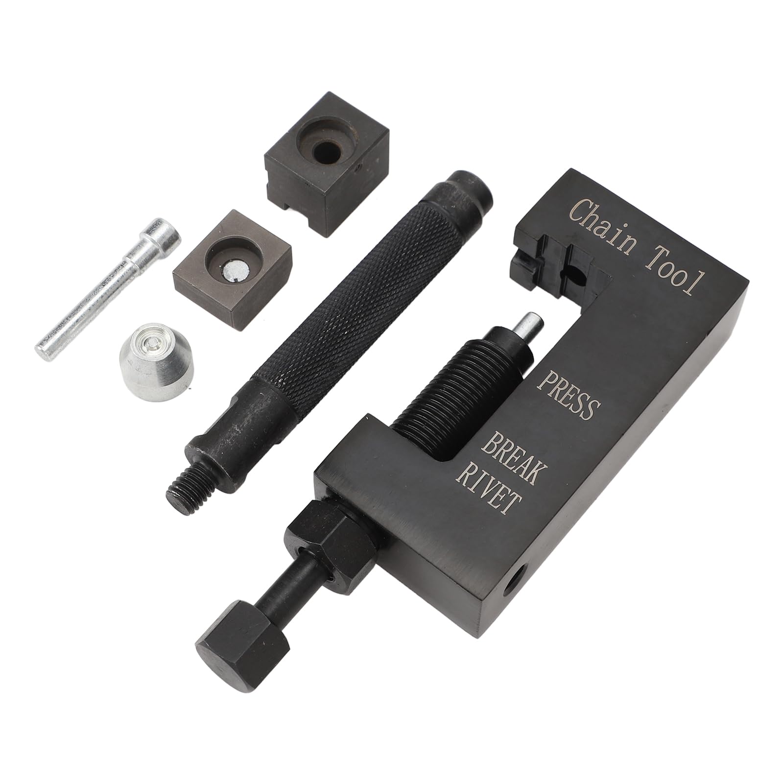 Spezzacatena in Acciaio per Carichi Pesanti, Set Professionale per Motocicli ATV 520 525 530 con Accessori per Pressatura e Smontaggio, Facile da Riporre