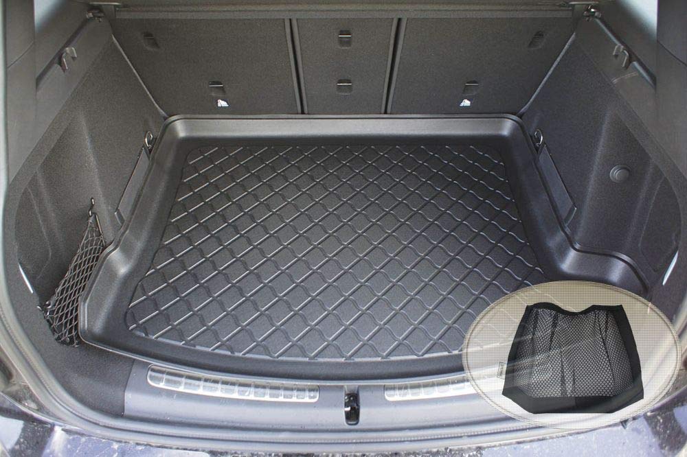Z3289303 Gummierte Kofferraumwanne fahrzeugspezifisch + Klett-Organizer (Laderaumwanne, Kofferraummatte)