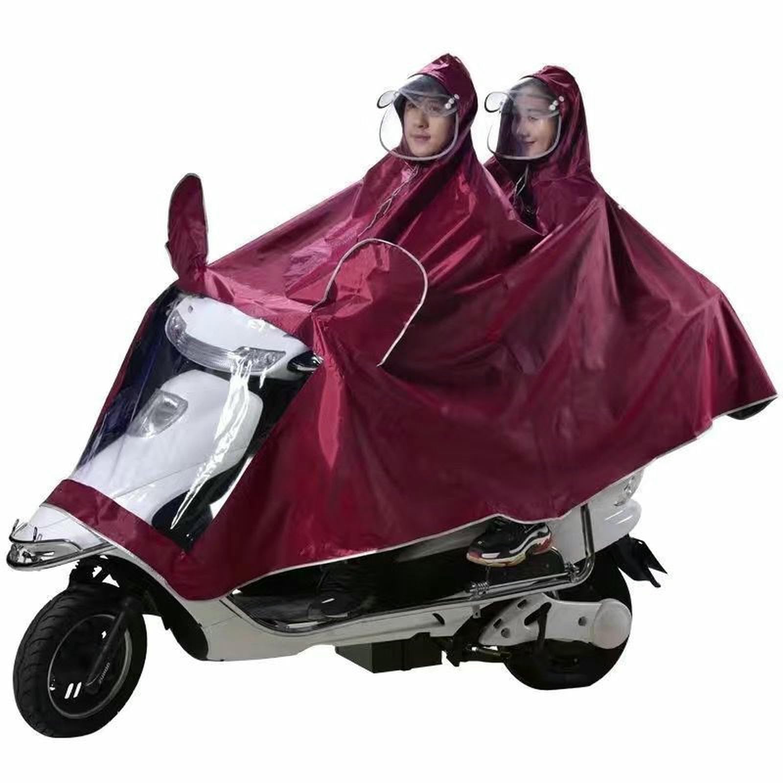 Płaszcz przeciwdeszczowy Jednoczęściowe ponczo przeciwdeszczowe dla dorosłych jeżdżących na motocyklach, rowerach elektrycznych i rowerach