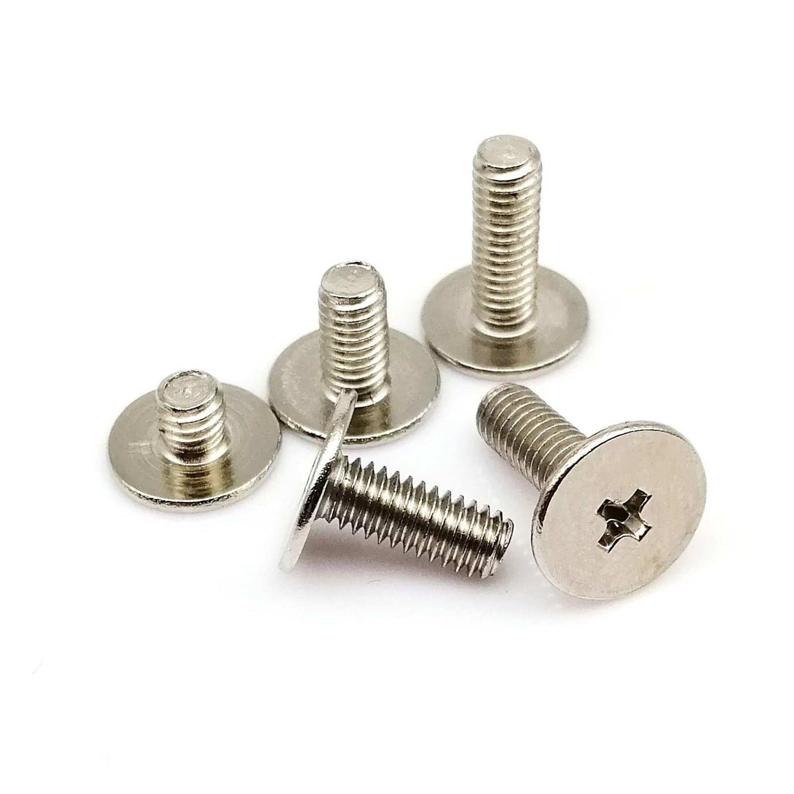 Generic 25pcs M2 M2.5 M3 M4 Ultrathin Thin Flat Extra Size Big Large Head Bolt Screw for Laptop Notebook Fix Repair Computer G(6mm,M4 dk 10mm)