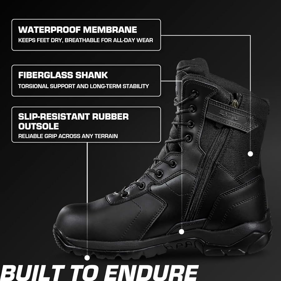 Amazon.com: BD PROTECTIVE EQUIPMENT 8 Inch Side Zip Tactical Boots Amazon.com: BD PROTECTIVE EQUIPMENT 8 Inch Side Zip Tactical Boots