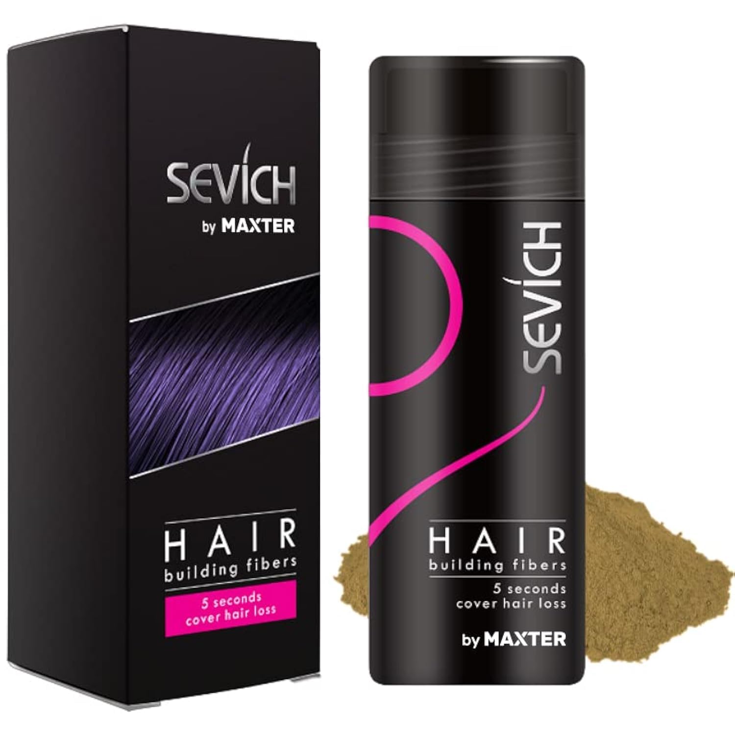 Włókna Włosów - Ukryj łysienie Natychmiast - 100% Naturalna Bawełna Proszek z Mikrofibry dla Mężczyzn i Kobiet (Ciemny Blond 25g)
