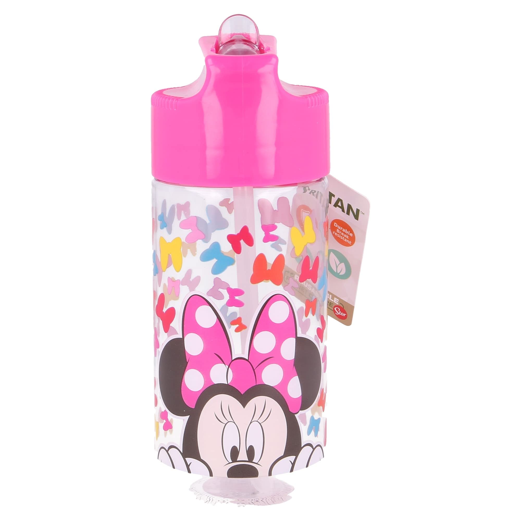 Stor Showay Small Tritan Hydro Bottle 430ml Minnie So Edgy Bows