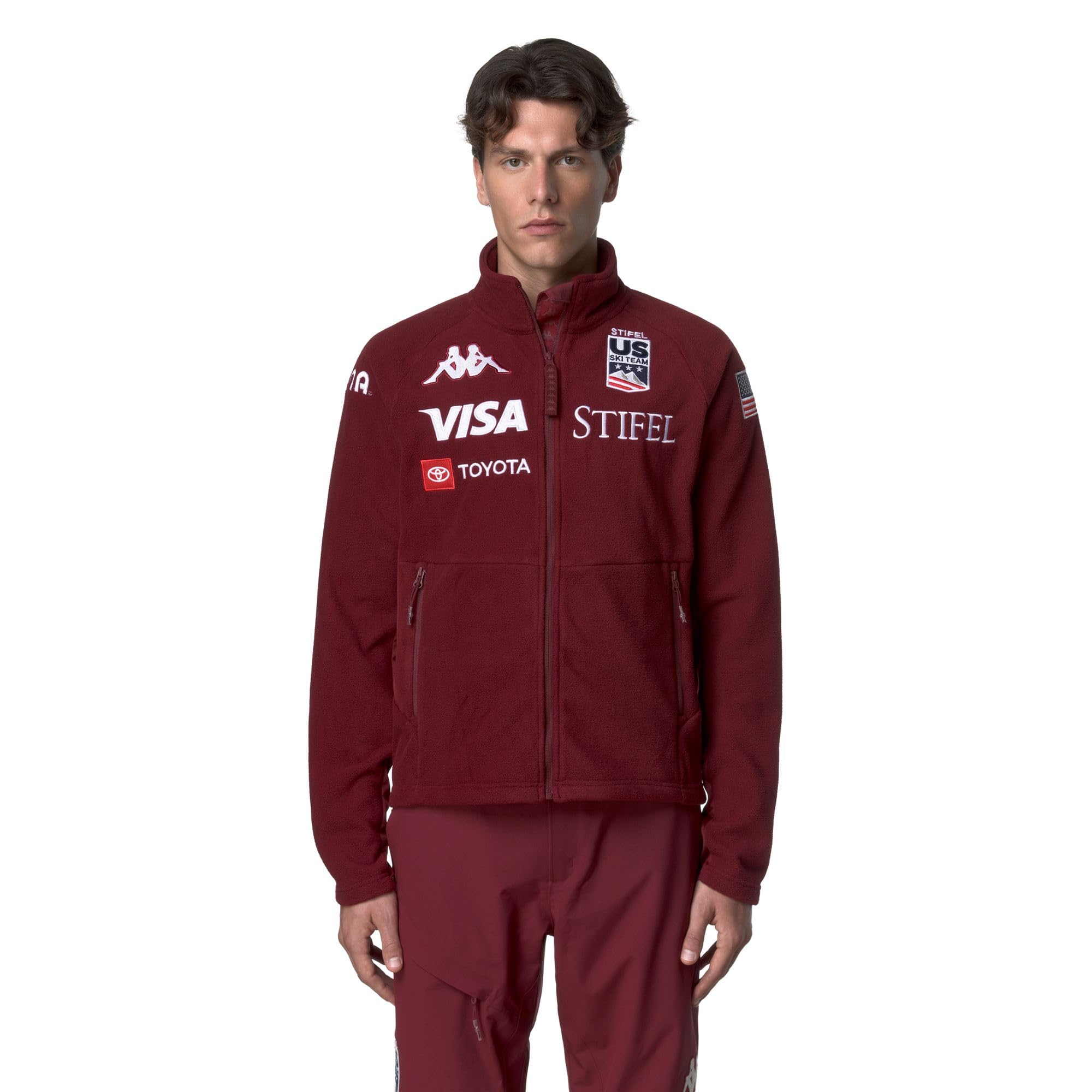 Kappa 6CENTO 687C US - Forro polar con cremallera completa para hombre
