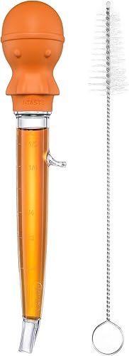 Miniatura 10 de U-Taste Baster de pavo en ángulo de 1.5 onzas, 228.2 , resistente al calor, de grado alimenticio, Tritan y silicona, juego de bulbos grandes de