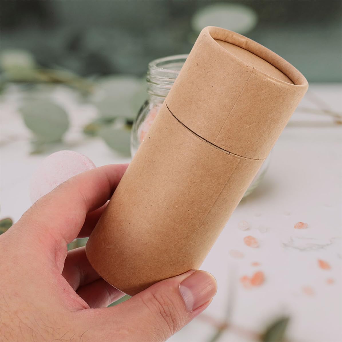 KJHBV Cilindros 8 Cajas para Embalaje de Papel Kraft Fáciles de Transportar y Almacenar de Botellas de Esencial y Conos de Incienso