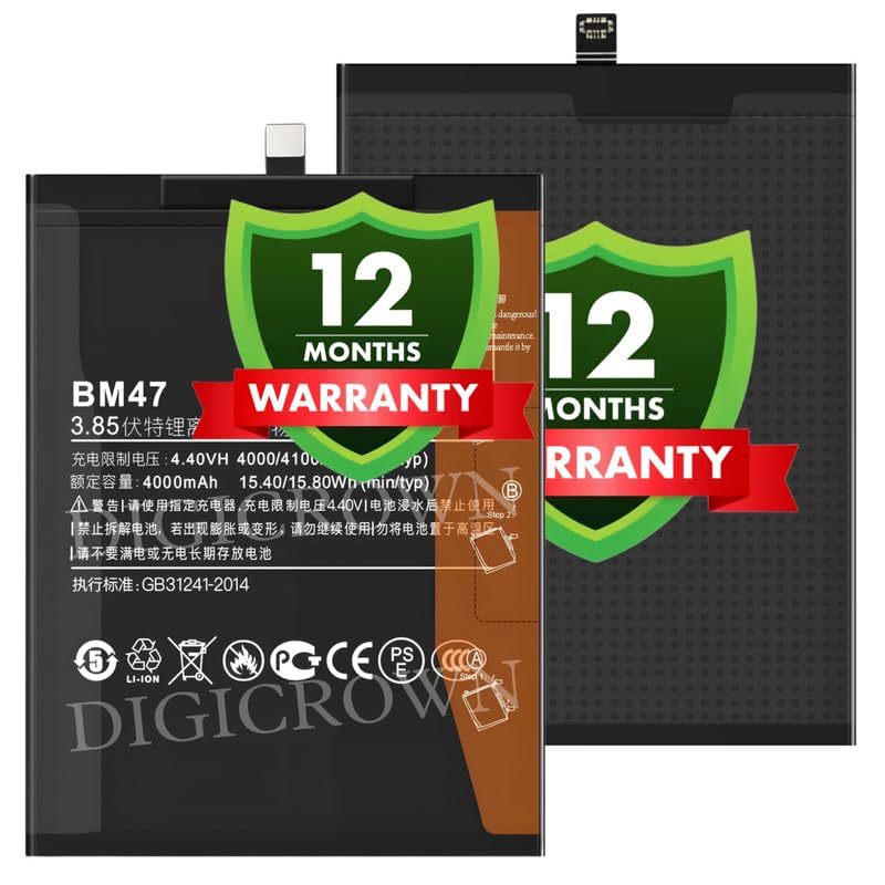 Image of Original BM47 Battery Compatible with Xiaomi Redmi 3 - (4100mAh) - 1 Year Warranty