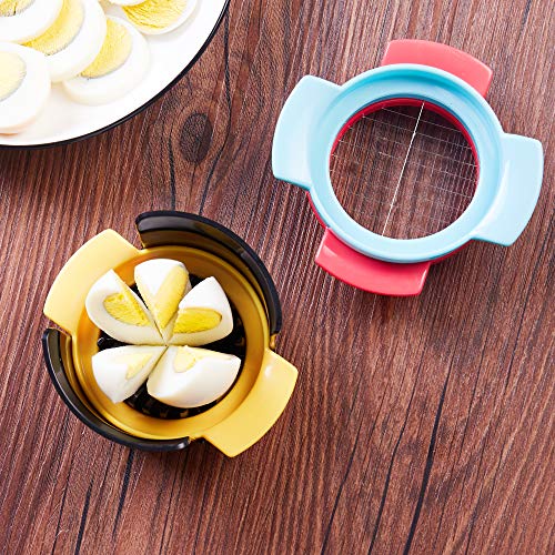 Memegege Kitchen Cutter Wire Egg Slicer , 3 In 1 Egg Slicer For Hard Boiled Eggs , 304 Stainless Steel Wires Egg Slicer #TOP4