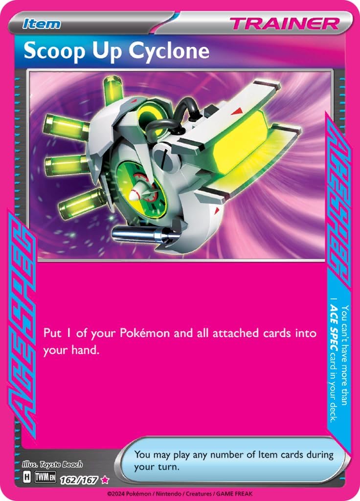 Pokemon - Scoop Up Cyclone 162 167 Twilight Masquerade Ace Spec Card