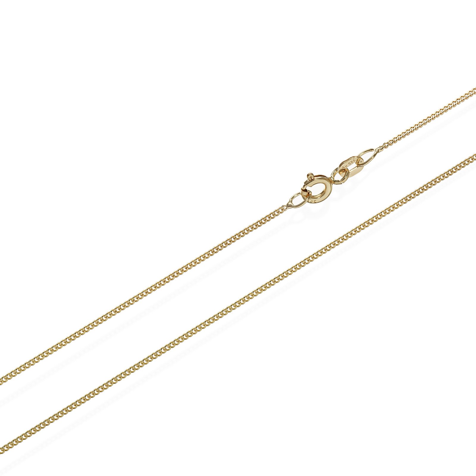 NKlaus łańcuszek pancerka żółte złoto próby 585 łańcuszek o długości 45 cm, 1,8 g, szerokość 1,1 mm