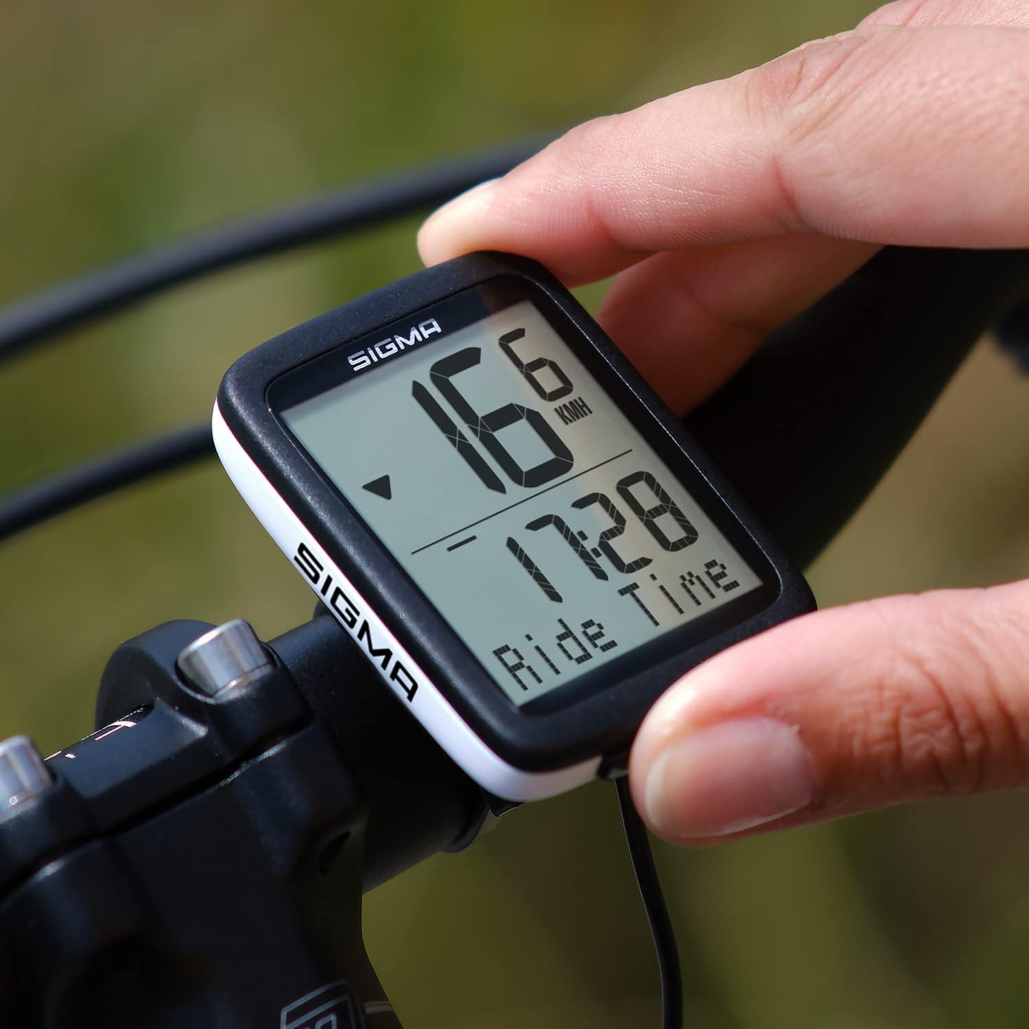 Sigma Bike Computer, Originals BC 10.0 Wired, 10 Functions incl Temperature, Multi Day Tracking, Large Display, Weatherproof, Long Battery Life, Flexible Mounting, Easy Installation, Operation : Sports & Outdoors